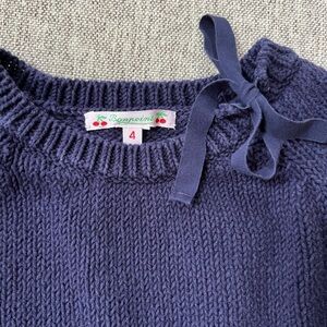 Bonpoint Size 4 Navy Sweater